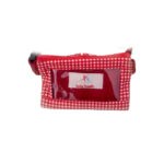 gingham red clear