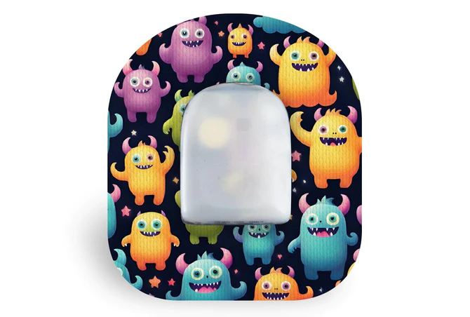 cute monsters patch omnipod for cgm patch diabetes supplies 916284 670x (1)