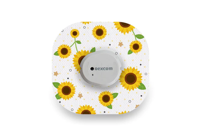 sunflower patch for floral patches diabetes devices 503548 670x